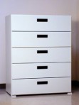 5 Drawer, 8000 Series Drawer Cabinet for 9″ x 12″ Non-Hanging Files – Folkstone Gray