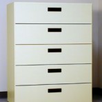 5 Drawer, 8000 Series Drawer Cabinet for 12″ x 9″ Hanging Files – Almond