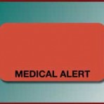 Item# UL188  ‘Medical Alert’ Warning Label