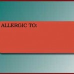 Item# UL808  ‘Allergic To’ Warning Label