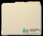 Item# 10343  Recycled WaterShedÂ® CutLessÂ® Top Tab Folder