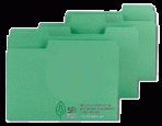 Item# 11985  Recycled Top Tab SuperTabÂ® Green Folder