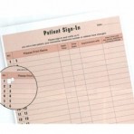 Item# 14037  HIPAA Compliant Sign In Sheet