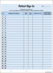 Item# 18228  HIPAA Compliant Sign In Sheet