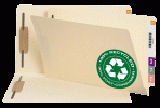 Item# 37160  Recycled End Tab Manila Fastener Folder – Legal Size