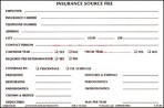 Item# 50-0220  Insurance Source File Cards