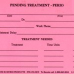 Item# 50-0235  Pending Treatment Cards-Perio