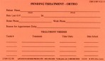Item# 50-0236  Pending Treatment Cards-Ortho