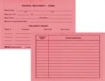 Item# 50-0255  Pending Treatment Cards-Perio