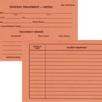 Item# 50-0256  Pending Treatment Cards-Ortho