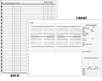 Item# 50-0300  Examination Chart/Work Sheet for Adults