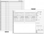 Item# 50-0310  Examination Chart/Worksheet for Adults