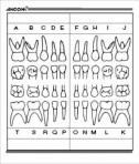 Item# 50-0510  Deciduous Dental Chart Sticker