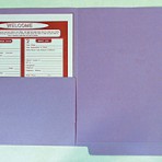 Item# 63-0533  Heavy Weight Colored File Folders with Half Pocket