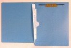 Item# 63-0563-1  Colored File Folders with X-Ray Pocket & Fastener