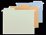 Item# 64054  Recycled Assorted Pastel FasTabÂ® Hanging Folder