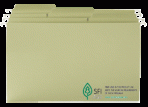 Item# 64083  Recycled Moss FasTabÂ® Hanging Folder – Legal