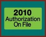 Item# MAP7210  2010 Authorizations Label, roll