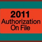 Item# MAP7211  2011 Authorizations Label, roll