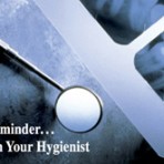 Item# RC136  “Reminder from Hygienist” Dental Card