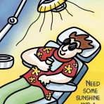 Item# RC144  “Sunshine” Dental Reminder Card