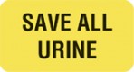 Item# V-AN204  ‘Save All Urine’ Label