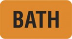 Item# V-AN216  ‘Bath’ Label