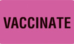Item# V-AN222  ‘Vaccinate’ Label