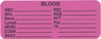 Item# V-AN270  ‘Blood Work List’ Label