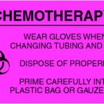 Item# V-ON301  ‘Chemo Wear Gloves’ Label
