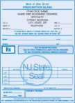 Item# PC47-NJ-1  NJ Tamper Resistant Prescription Pads