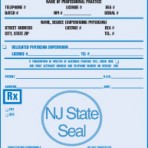 Item# PC48-NJ-1  NJ Tamper Resistant Prescription Pads