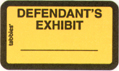 Legal Exhibit Labels