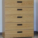 5 Drawer, 8000 Series Drawer Cabinet for 9″ x 12″ Non-Hanging Files – Natural Oak Finish