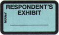 Item# 58027  Respondent’s Exhibit Label