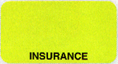 Item# UL007  ‘Insurance’ Chart Label