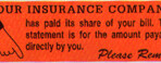 Item# UL1423  ‘Your Insurance Company…’ Label