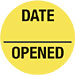Item# V-FP703  ‘Date Opened’ Label