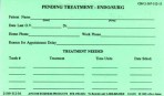 Item# 50-0231  Pending Treatment Cards-Endo/Surgery