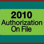 Item# MAP7210  2010 Authorizations Label, roll