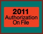 Item# MAP7211  2011 Authorizations Label, roll
