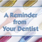 Item# RC101  Dental Reminder Card “Toothbrushes”