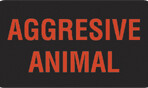 Item# V-AN486  ‘Aggressive Animal’ Label