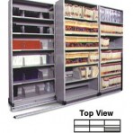 Item# 30-4752  3/2 Bi-File Lateral Track System with 36″ wide Cabinets