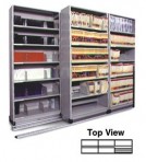 Item# 30-4753  3/2 Bi-File Lateral Track System with 42″ wide Cabinets