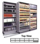 Item# 30-4759  6/5 Bi-File Lateral Track System with 42″ wide Cabinets