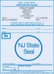 Item# PC41-NJ  NJ Tamper Resistant Prescription Pads