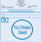 Item# PC41-NJ2  NJ Tamper Resistant Prescription Pads