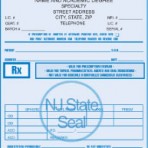 Item# PC47-NJ-2  NJ Tamper Resistant Prescription Pads
